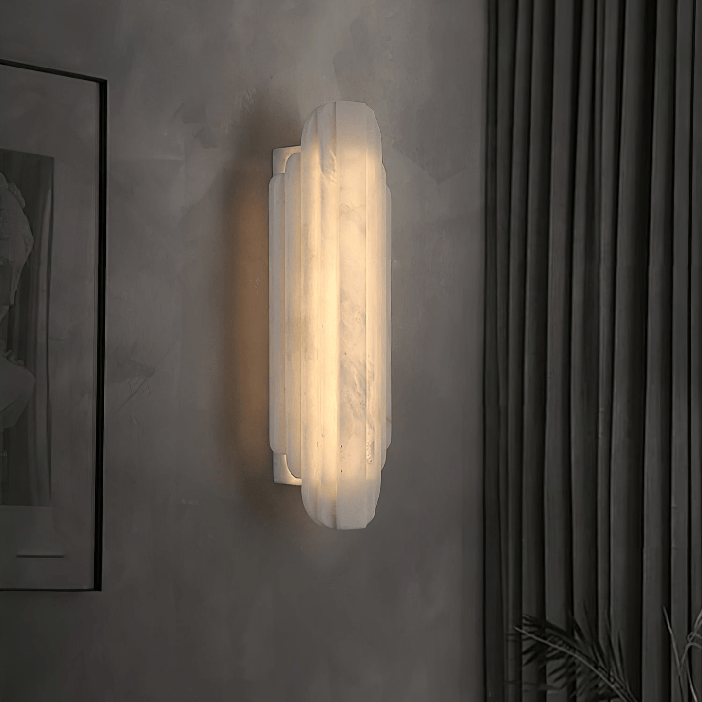 Estelle Alabaster Wall Sconce - Elegant Design with Soft Glow Lighting