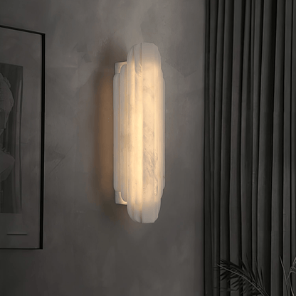 Estelle Alabaster Wall Sconce - Elegant Design with Soft Glow Lighting