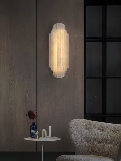 Estelle Alabaster Wall Sconce - Elegant Design with Soft Glow Lighting