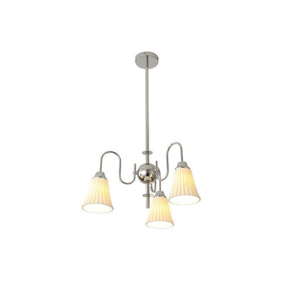 Esther Crystal Chandelier - Elegant Lighting with Adjustable Height &