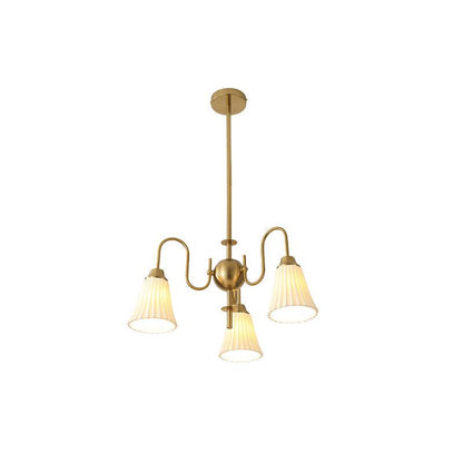Esther Crystal Chandelier - Elegant Lighting with Adjustable Height &