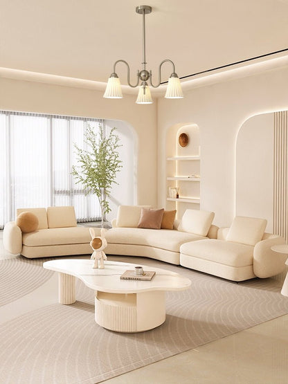Esther Crystal Chandelier - Elegant Lighting with Adjustable Height &
