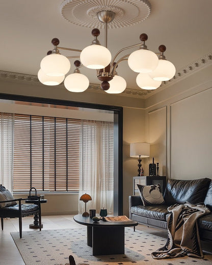 Ethereal Orbit Chandelier - Modern Design with Adjustable Brightness
