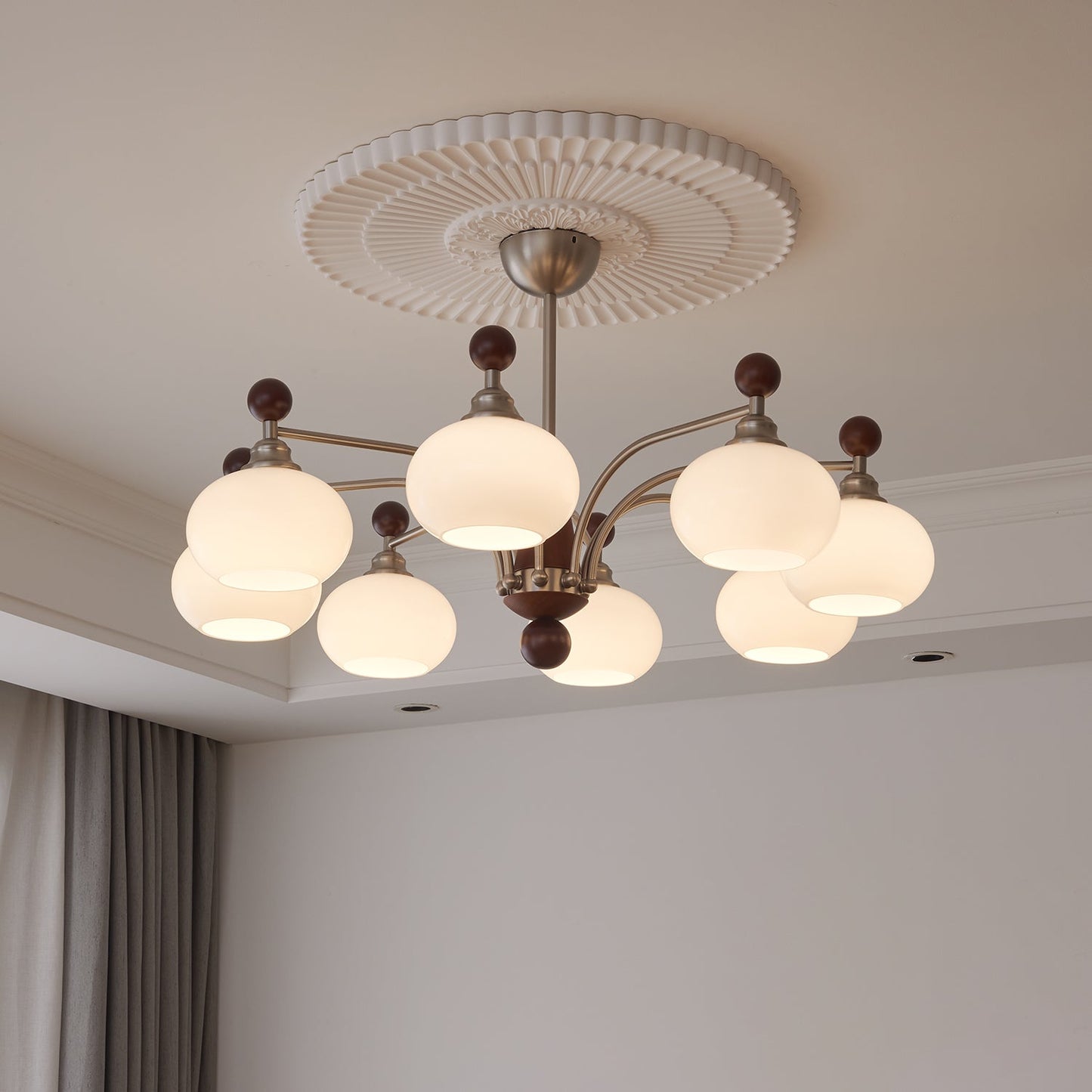 Ethereal Orbit Chandelier - Modern Design with Adjustable Brightness