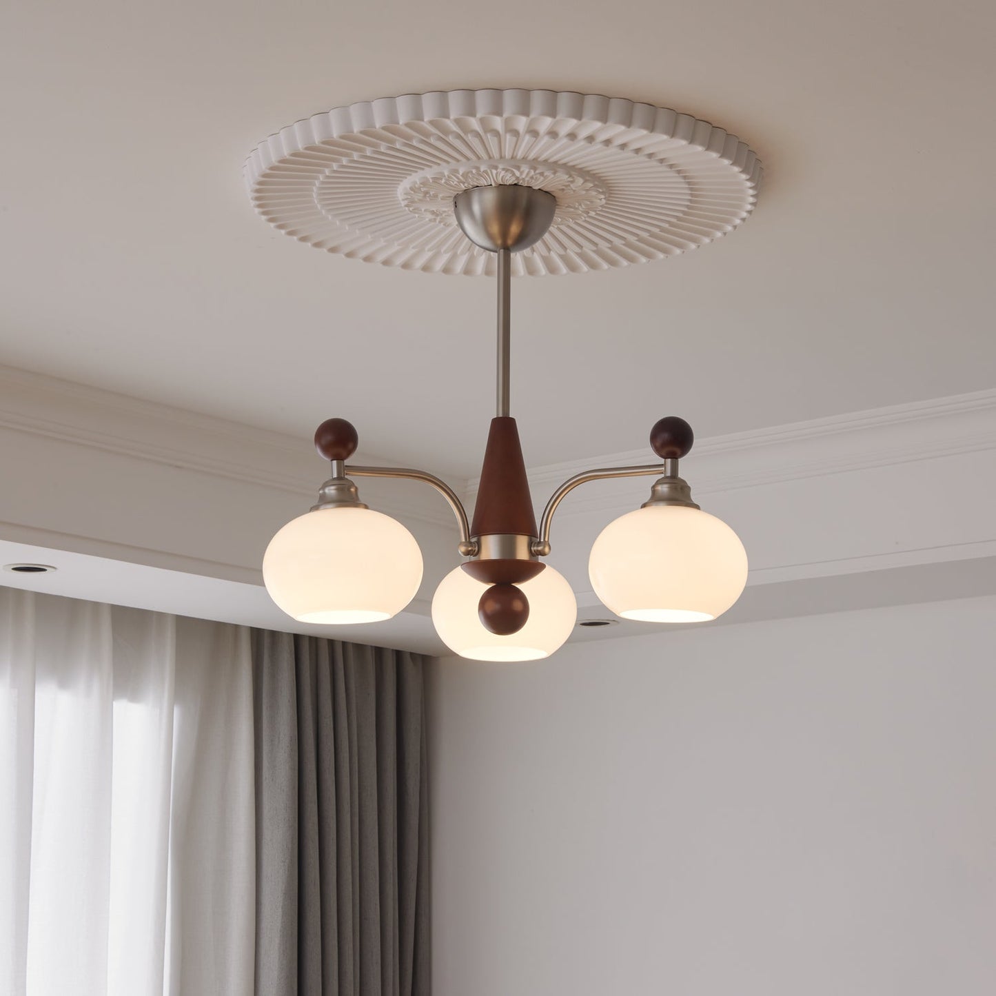 Ethereal Orbit Chandelier - Modern Design with Adjustable Brightness
