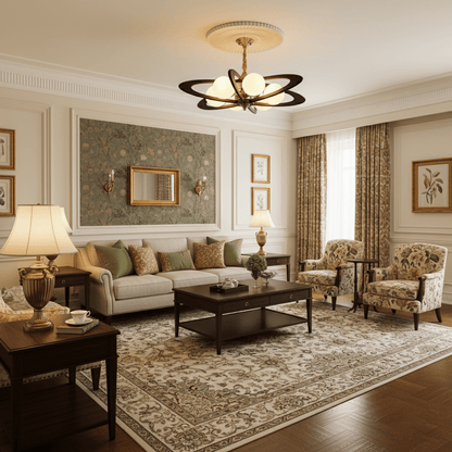 Evadra Celeste Chandelier - Elegant Design with Adjustable Height & LE