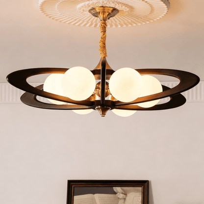 Evadra Celeste Chandelier - Elegant Design with Adjustable Height & LE