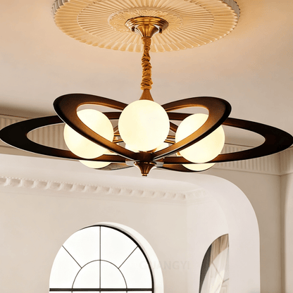 Evadra Celeste Chandelier - Elegant Design with Adjustable Height & LE