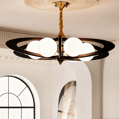 Evadra Celeste Chandelier - Elegant Design with Adjustable Height & LE