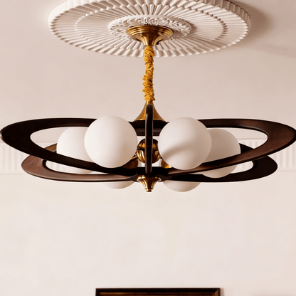 Evadra Celeste Chandelier - Elegant Design with Adjustable Height & LE