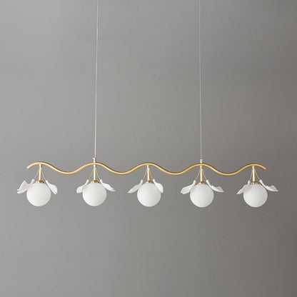 Gingko Orb Chandelier - Modern Design with Adjustable Brightness & LED