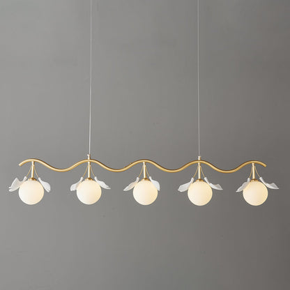 Gingko Orb Chandelier - Modern Design with Adjustable Brightness & LED