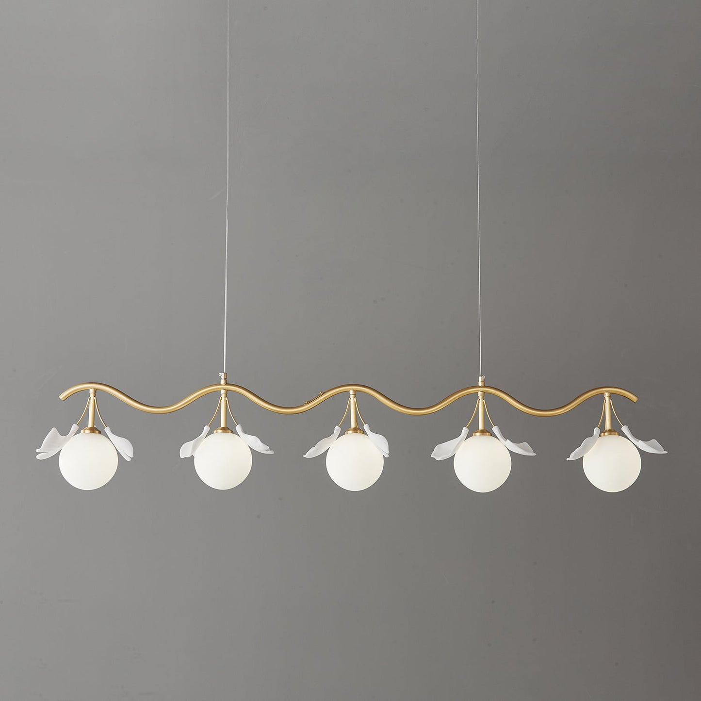 Gingko Orb Chandelier - Modern Design with Adjustable Brightness & LED