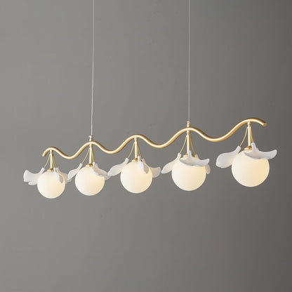 Gingko Orb Chandelier - Modern Design with Adjustable Brightness & LED