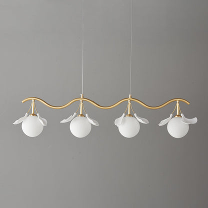 Gingko Orb Chandelier - Modern Design with Adjustable Brightness & LED