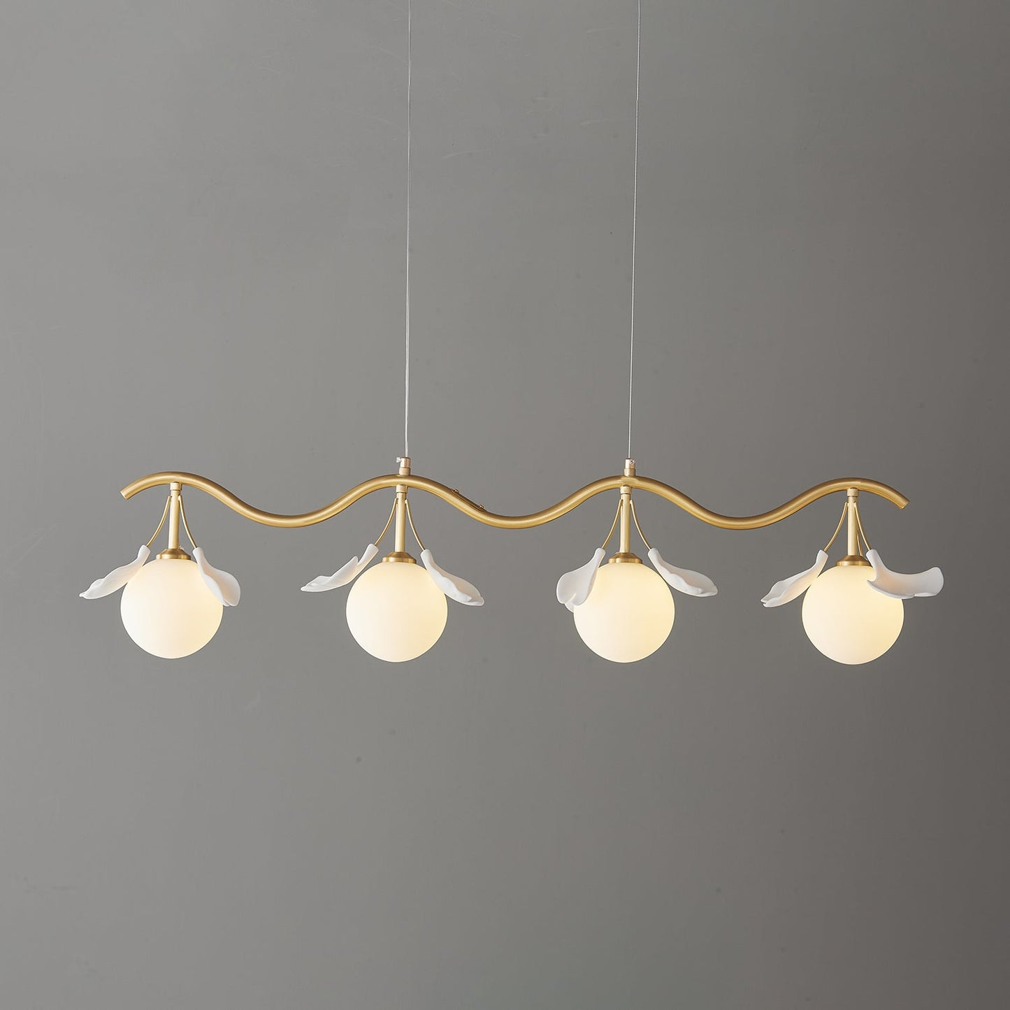 Gingko Orb Chandelier - Modern Design with Adjustable Brightness & LED