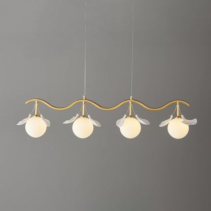 Gingko Orb Chandelier - Modern Design with Adjustable Brightness & LED