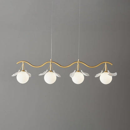 Gingko Orb Chandelier - Modern Design with Adjustable Brightness & LED