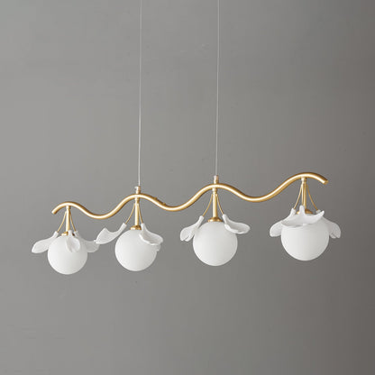 Gingko Orb Chandelier - Modern Design with Adjustable Brightness & LED