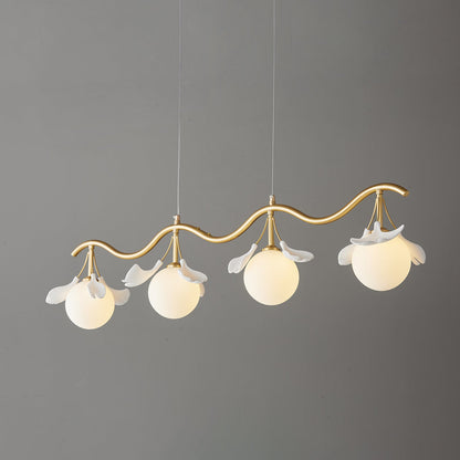 Gingko Orb Chandelier - Modern Design with Adjustable Brightness & LED