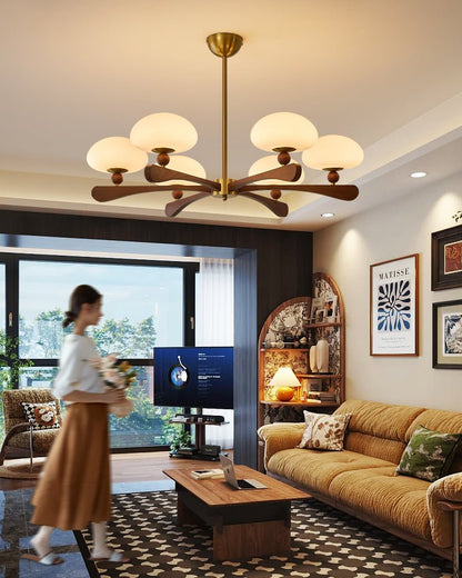 Evander Ray Chandelier - Elegant Lighting Fixture with Adjustable Heig