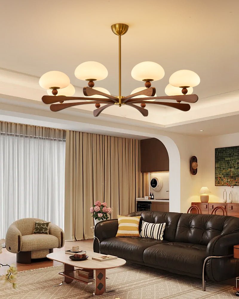 Evander Ray Chandelier - Elegant Lighting Fixture with Adjustable Heig