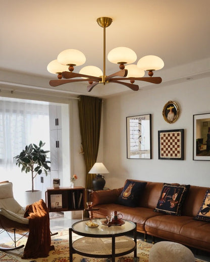Evander Ray Chandelier - Elegant Lighting Fixture with Adjustable Heig