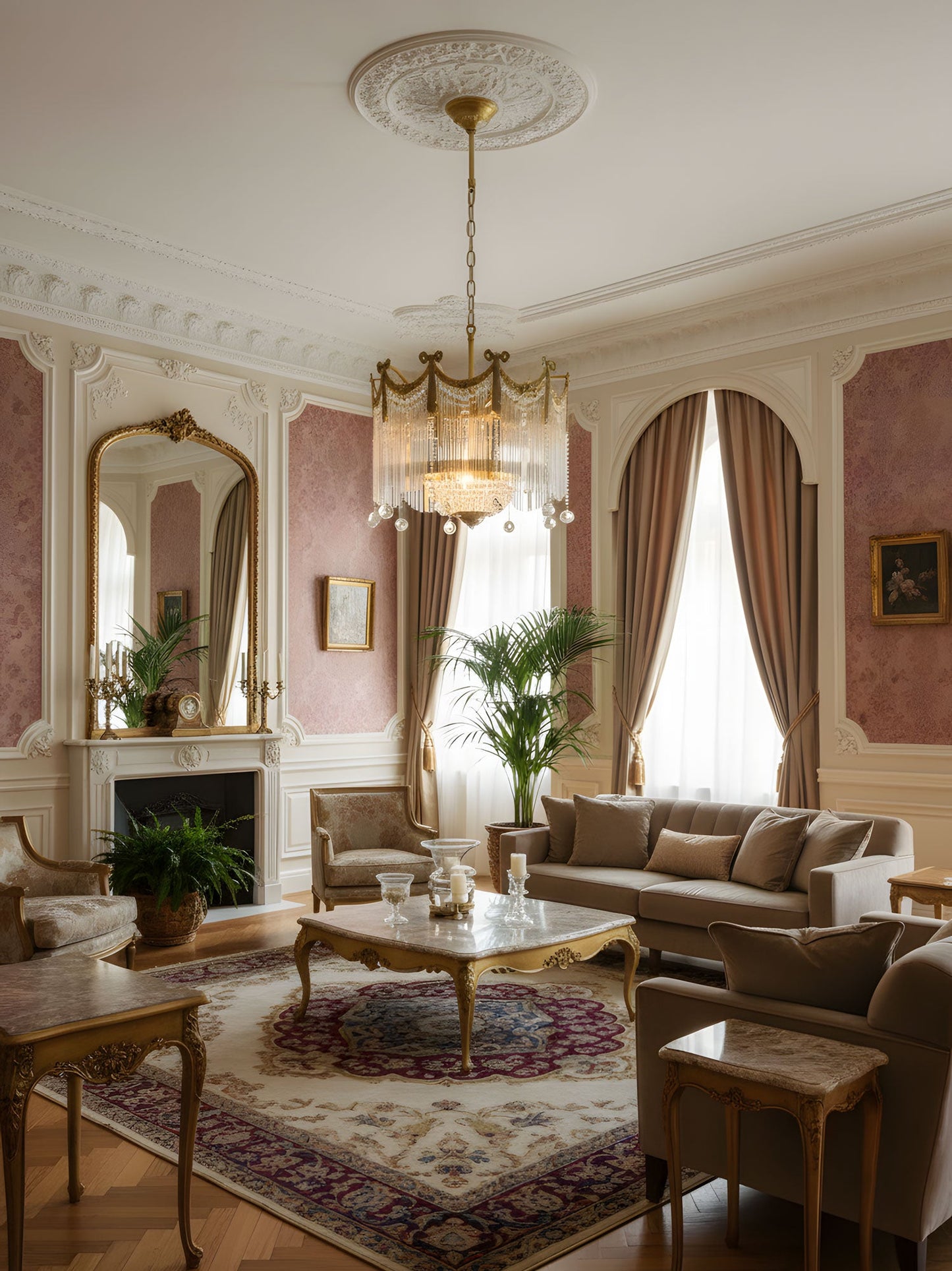 Evangeline Crystal Chandelier - Elegant Design with Dimmable Lighting