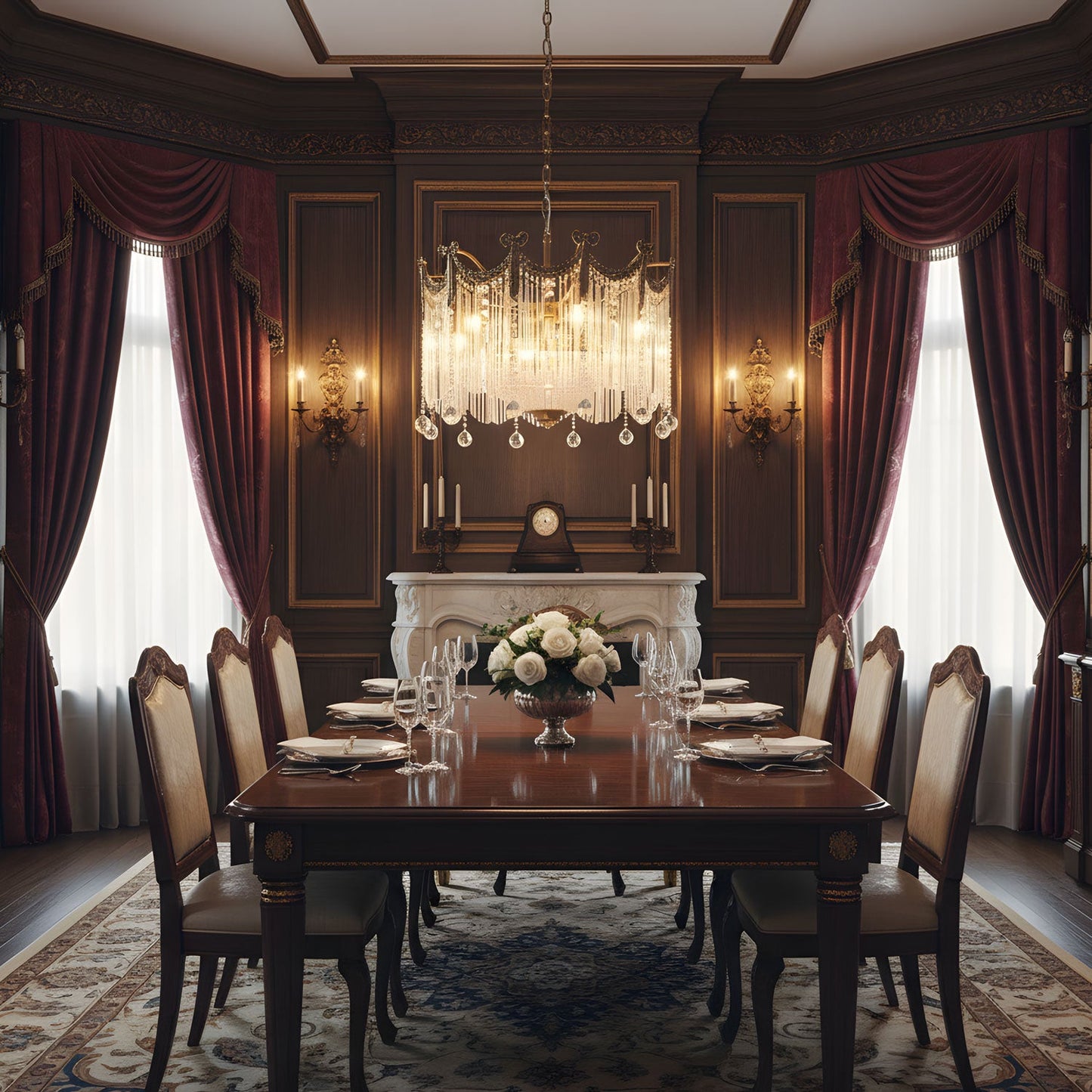Evangeline Crystal Chandelier - Elegant Design with Dimmable Lighting