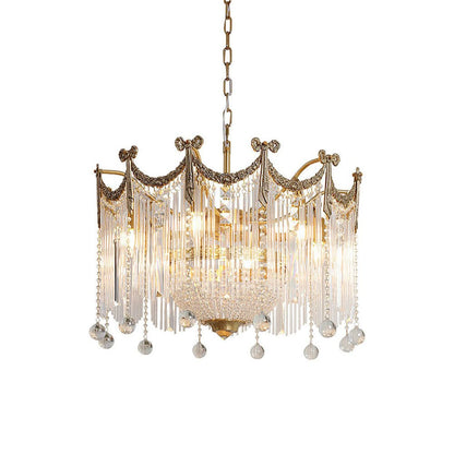 Evangeline Crystal Chandelier - Elegant Design with Dimmable Lighting