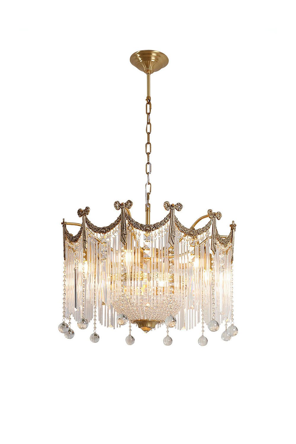 Evangeline Crystal Chandelier - Elegant Design with Dimmable Lighting