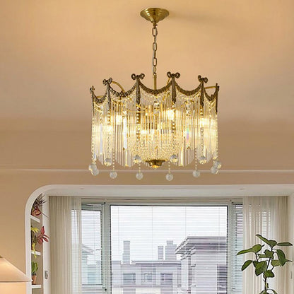 Evangeline Crystal Chandelier - Elegant Design with Dimmable Lighting