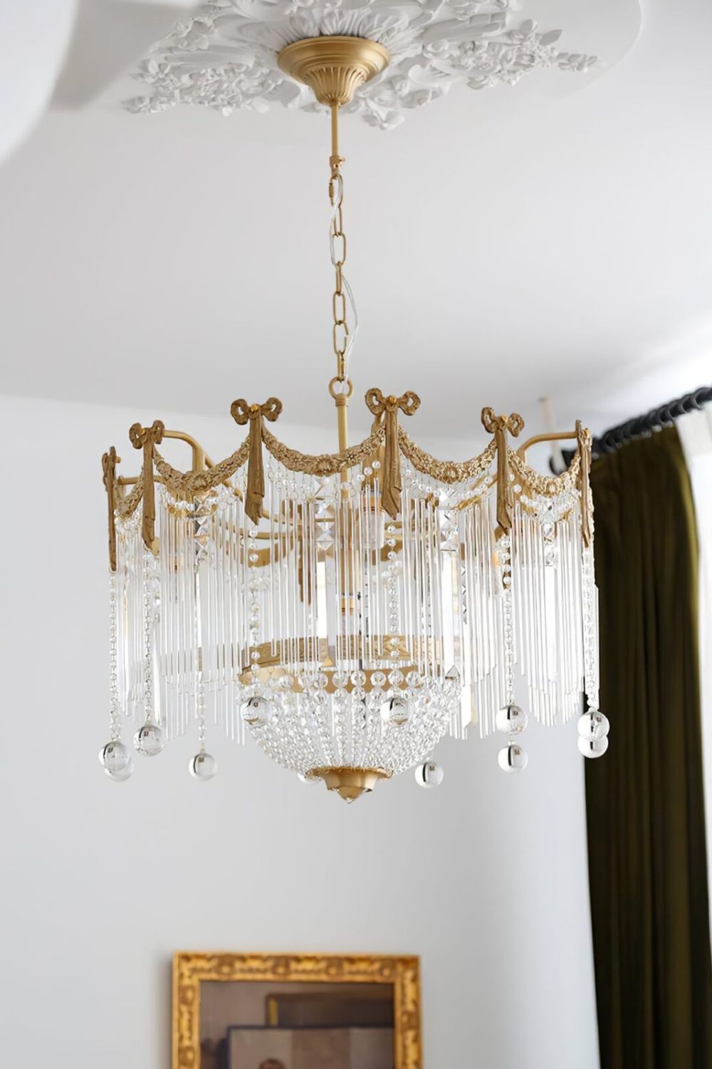 Evangeline Crystal Chandelier - Elegant Design with Dimmable Lighting