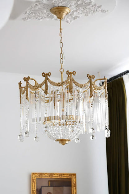 Evangeline Crystal Chandelier - Elegant Design with Dimmable Lighting
