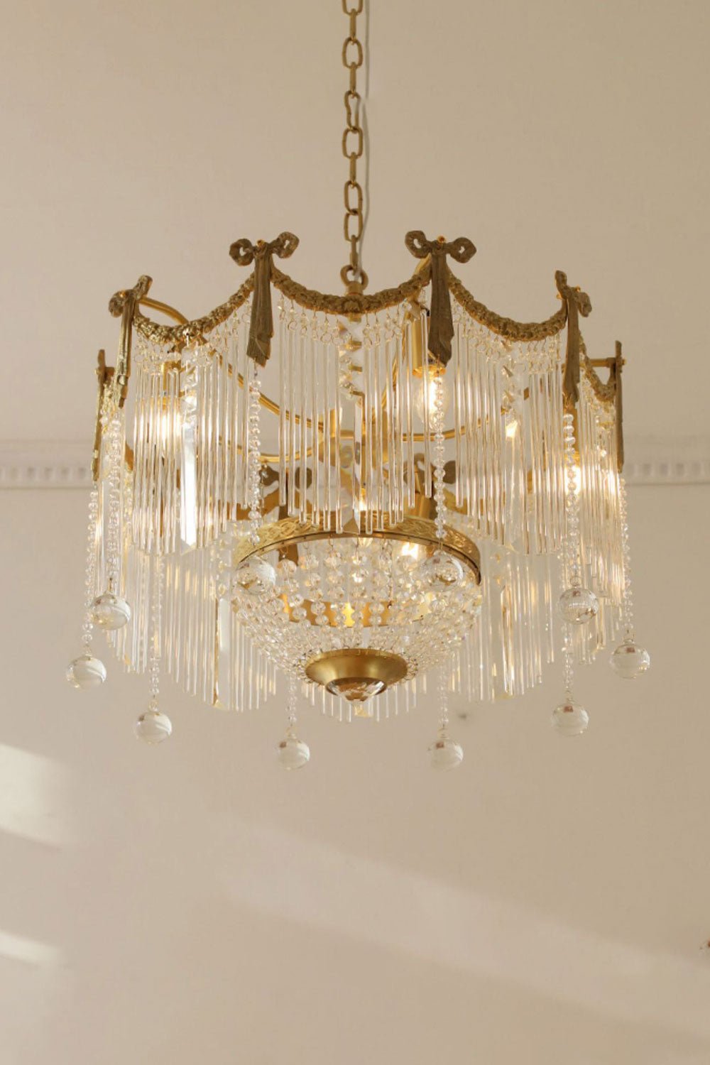 Evangeline Crystal Chandelier - Elegant Design with Dimmable Lighting