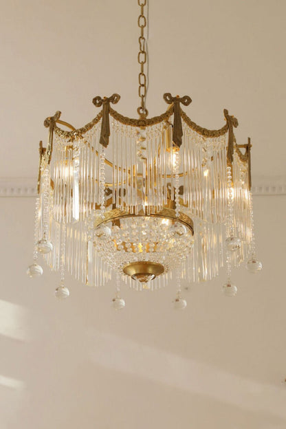 Evangeline Crystal Chandelier - Elegant Design with Dimmable Lighting