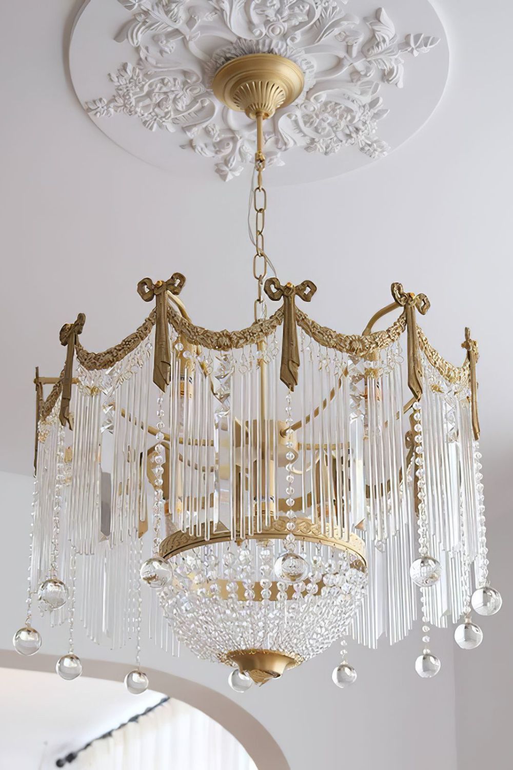 Evangeline Crystal Chandelier - Elegant Design with Dimmable Lighting