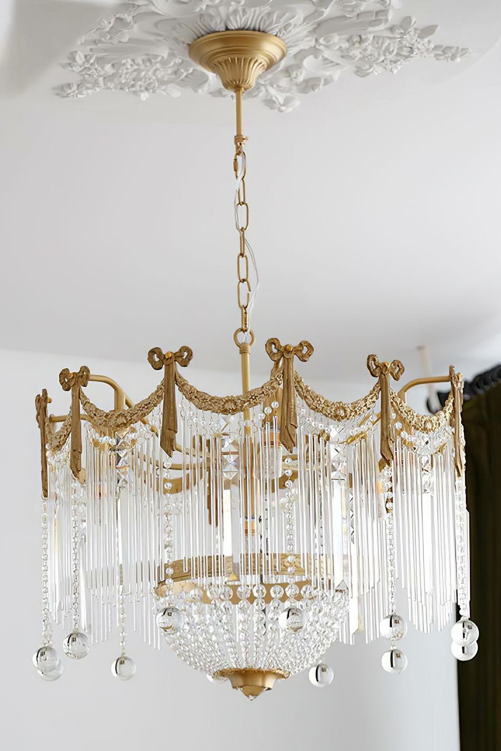 Evangeline Crystal Chandelier - Elegant Design with Dimmable Lighting