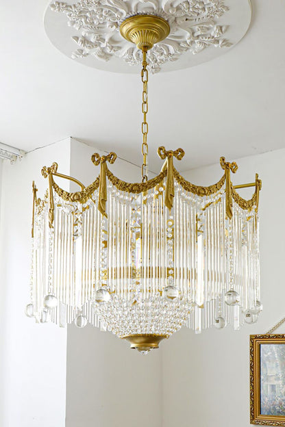 Evangeline Crystal Chandelier - Elegant Design with Dimmable Lighting