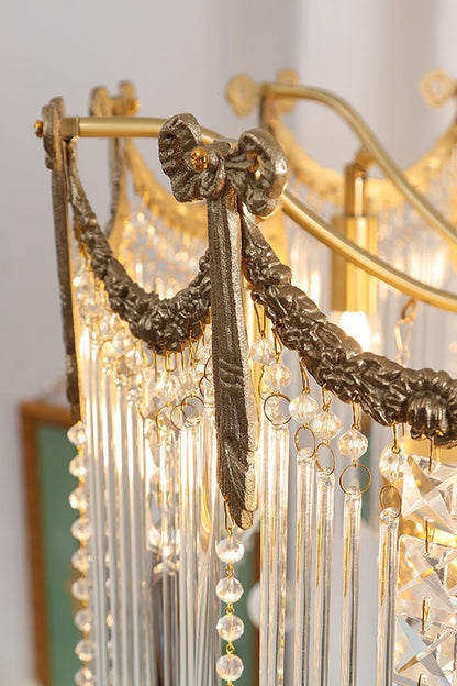 Evangeline Crystal Chandelier - Elegant Design with Dimmable Lighting