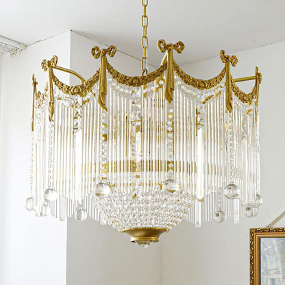 Evangeline Crystal Chandelier - Elegant Design with Dimmable Lighting