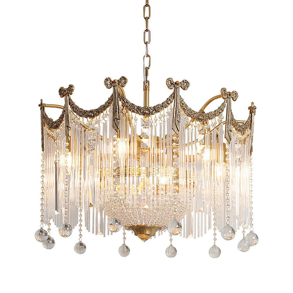 Evangeline Crystal Chandelier - Elegant Design with Dimmable Lighting
