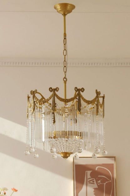 Evangeline Crystal Chandelier - Elegant Design with Dimmable Lighting