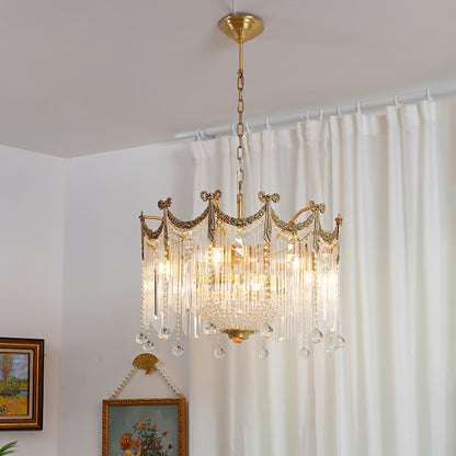 Evangeline Crystal Chandelier - Elegant Design with Dimmable Lighting