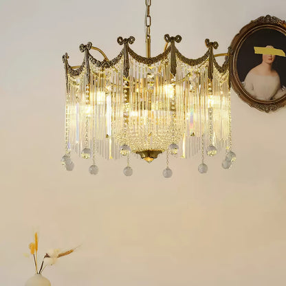 Evangeline Crystal Chandelier - Elegant Design with Dimmable Lighting