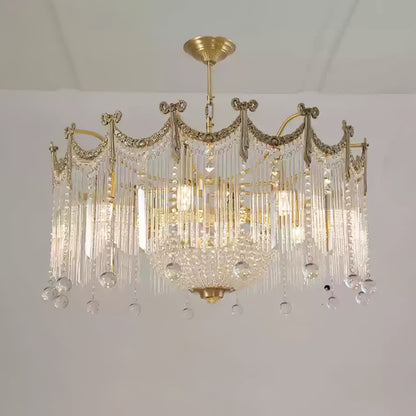Evangeline Crystal Chandelier - Elegant Design with Dimmable Lighting