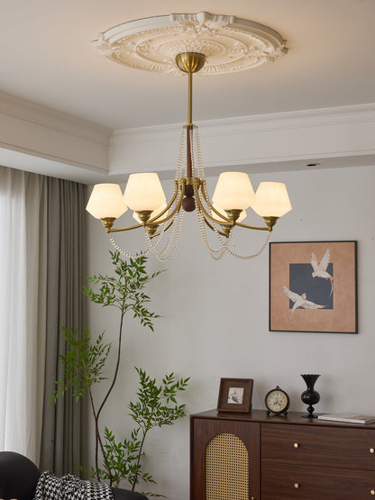 Evora Chandelier - Elegant Crystal Design with Adjustable Height & Dim