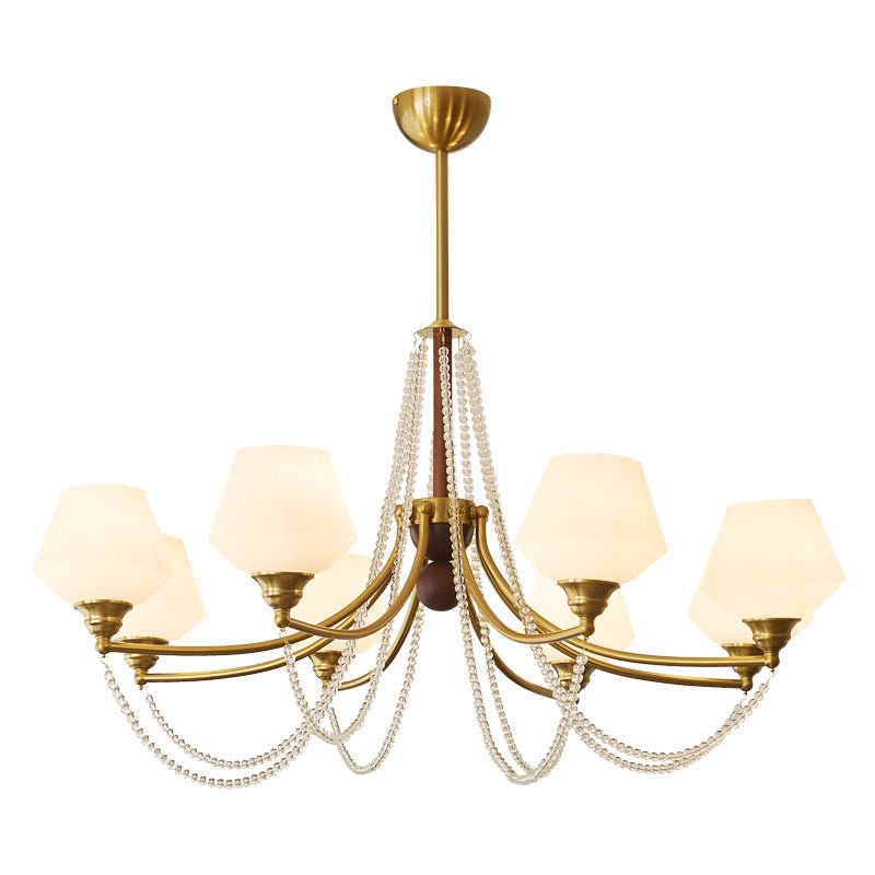 Evora Chandelier - Elegant Crystal Design with Adjustable Height & Dim