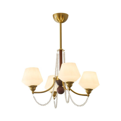 Evora Chandelier - Elegant Crystal Design with Adjustable Height & Dim