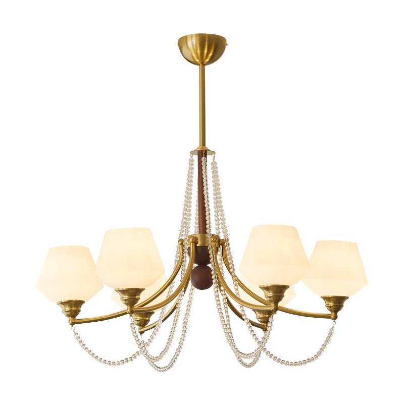 Evora Chandelier - Elegant Crystal Design with Adjustable Height & Dim